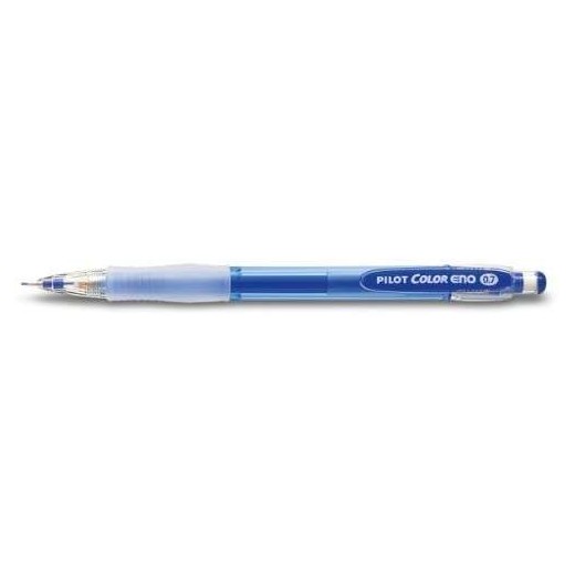 Pilot Portaminas Color Eno H-197 - Trazo 0.7mm - Grip de Goma - Goma de Borrar - Mina Color Azul