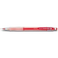 Pilot Portaminas Color Eno H-197 - Trazo 0.7mm - Grip de Goma - Goma de Borrar - Mina Color Rojo