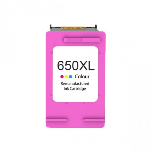 HP 650XL Color Cartucho de Tinta Remanufacturado - Reemplaza CZ102AE