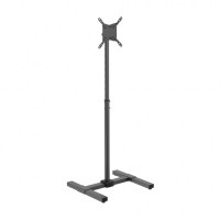 Aisens Soporte de Suelo Inclinable y Extensible para Monitor/TV de 13?-42? - Acero de Alta Resistencia - Pintura Electrostatica - Vesa Maximo 200x200mm - Carga Maxima 20Kg - Inclinacion 0º/+30º - Color Negro