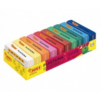 Jovi Pack de 10 Pastillas de Plastilina 50gr - 100% Vegetal - Muy Moldeable - No Se Seca - Colores Mezclables - Colores Surtidos