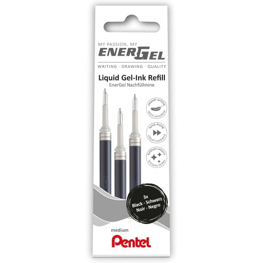 Pentel EnerGel X Pack de 3 Recambios para BL57