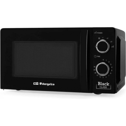 Orbegozo Mi 2117 Microondas - Capacidad 20L - Potencia 700W - 6 Niveles de Potencia - Temporizador 30min - Color Negro