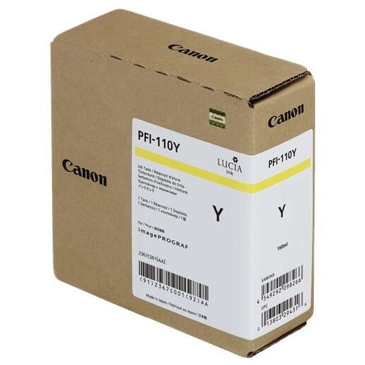 Canon PFI110 Amarillo Cartucho de Tinta Original - 2367C001