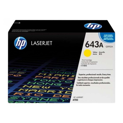 HP Q5952A Amarillo Cartucho de Toner Original - 643A