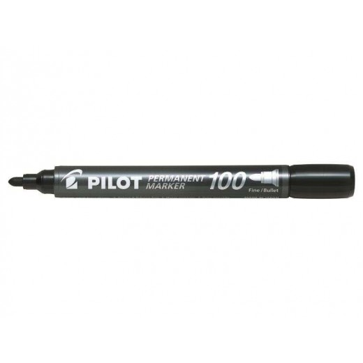 Pilot Rotulador Permanente 100 - Punta Fina de Bala 4