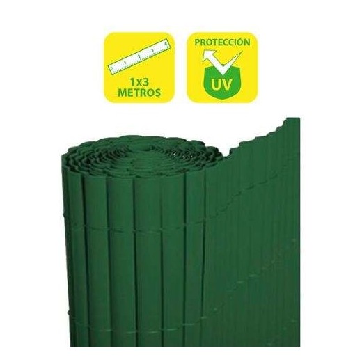 SunGarden Cañizo Plastico Doble Cara 1x3m - Color Verde