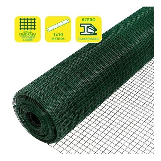 Sungarden Tela Metalica Plastificada 19x19x1.4mm 1x10m - Color Verde