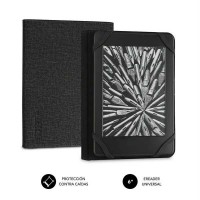 Subblim Funda Ereader 6" Resistente - Interior Aterciopelado - Plegado Comodo - Sujecion sin Daños - Color Negro