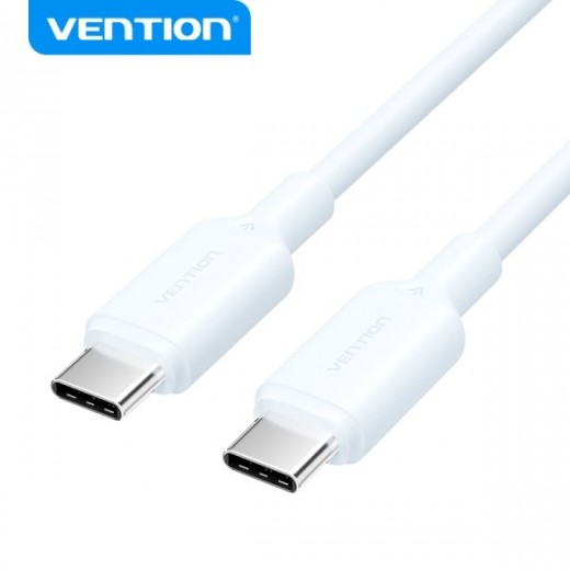 Vention Cable USB - Conexion USB-USB - Contactos Niquelados - Potencia 60W - Corriente Max. 3A - Color Azul