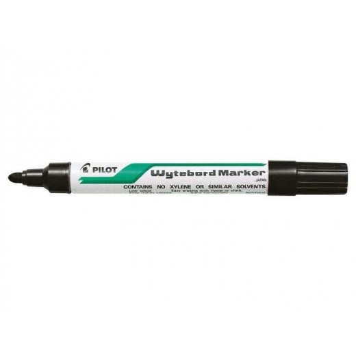 Pilot Rotulador para Pizarra Blanca - Punta Redonda de 4mm - Trazo de 1.8mm - Borrable en Seco - Color Negro