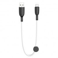 XO Cable NB247 Carga Rapida USB - Micro USB - 6A - 25cm con Clip - Color Blanco