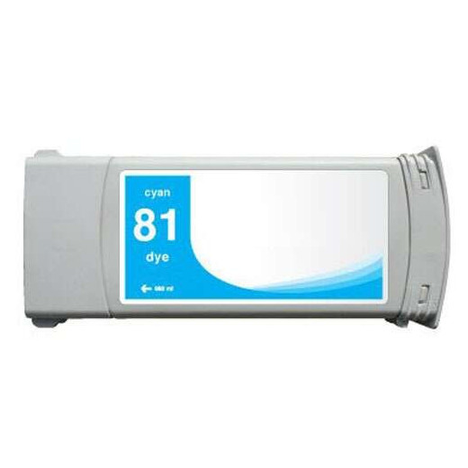 HP 81 Cyan Cartucho de Tinta Generico - Reemplaza C4931A