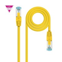 Nanocable Cable Red Cat.7 LSZH SFTP PIMF AWG26 50cm - Color Amarillo