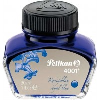 Pelikan Tinta 4001 No.78 - Frasco 30ml - Tinta de Alta Calidad - Frasco de 30ml - para Estilograficas - Color Azul Real