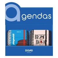 Dohe Expositor de 20 Agendas Escolares Espiral Premium A6 Dia Pagina Surtidas