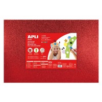 Apli Goma Eva Purpurina Multicolor 600x400 - 5 Hojas Brillantes y Flexibles