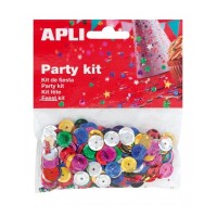 Apli Confeti Lentejuela - Ideal para Fiestas y Manualidades - Colores Surtidos