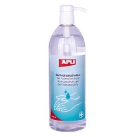 Apli Gel Desinfectante 1000 - Limpieza y Desinfeccion de Manos - 70% Etanol - sin Necesidad de Aclarar - Botella con Dosificador