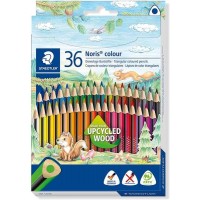 Staedtler Noris Colour 187 Pack de 36 Lapices Triangulares de Colores - Resistencia a la Rotura - Colores Surtidos