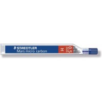 Staedtler Mars Micro Carbon 250 Tubo de 12 Minas de Grafito - Dureza H - Trazo 0.5mm - Alta Resistencia