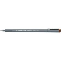 Staedtler Pigment Liner 308 Rotulador Calibrado - Trazo 0.3mm - Secado Rapido - Color Marron