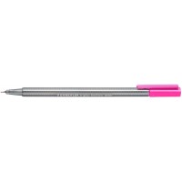 Staedtler Triplus Fineliner 334 Rotulador de Punta Fina - Trazo de 0.3mm - Tinta Base de Agua - Color Rosa Neon