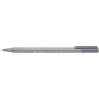 Staedtler Triplus Fineliner 334 Rotulador de Punta Fina - Trazo de 0.3mm - Tinta Base de Agua - Color Gris Paloma