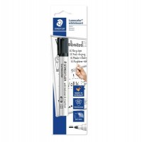 Staedtler Lumocolor 351 Rotulador para Pizarra Blanca - Trazo 2mm - Secado Rapido - Recargable - Color Negro