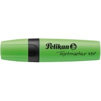 Pelikan Subrayador Textmarker 490 - Base de Agua - 3 Anchos de Trazo - Color Verde Fluorescente