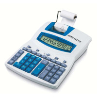 Ibico 1221x Calculadora Semi-Profesional Pantalla LCD 12 Digitos - Impresion a 2 Colores - Velocidad de Impresion 2.4 Lineas por Segundo - Teclado Profesional - Color Blanco/Azul