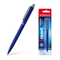 Erichkrause Boligrafo Automatico Smart - Recargable con Clip Metalico - Punta de 07mm - Tinta de Secado Rapido - Color Azul