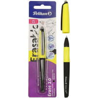 Pelikan Roller Erase 2.0 Boligrafo - Empuñadura Ergonomica Antifatiga - Duracion Larga de la Tinta - Cuerpo del Mismo Color de Escritura - Color Negro