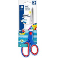 Staedtler Noris 965 Tijera Escolar para Niños - Acero Inoxidable - Suave y Ergonomica - Corte de Calidad - Longitud 21cm