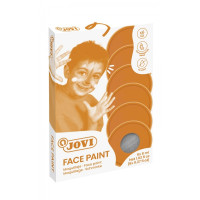 Jovi Estuche de 6 Botes Maquillaje Crema - Hipoalergenico - Base Grasa - Facil Aplicacion - Gran Cobertura - Colores Mezclables - sin Parabenos - Retiro Facil - Secado Rapido - Color Gris