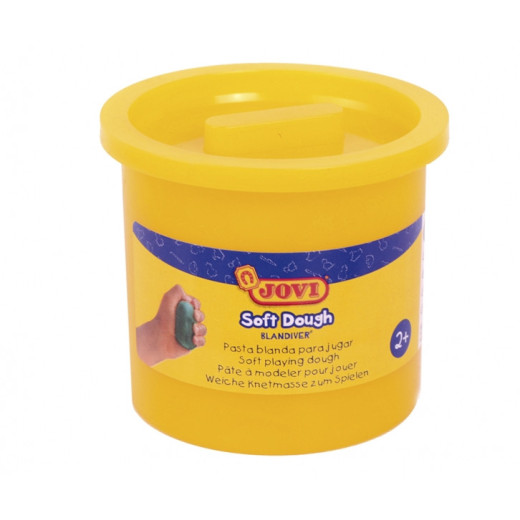 Jovi Soft Dough Blandiver Pack con 5 Botes de Pasta de Modelar 110gr - Blanda y Flexible - Facil de Amasar y Moldear - Ideal para Iniciacion al Modelaje - Color Amarillo