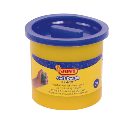 Jovi Soft Dough Blandiver Pack con 5 Botes de Pasta de Modelar 110gr - Blanda y Flexible - Facil de Amasar y Moldear - Ideal para Iniciacion al Modelaje - Color Azul