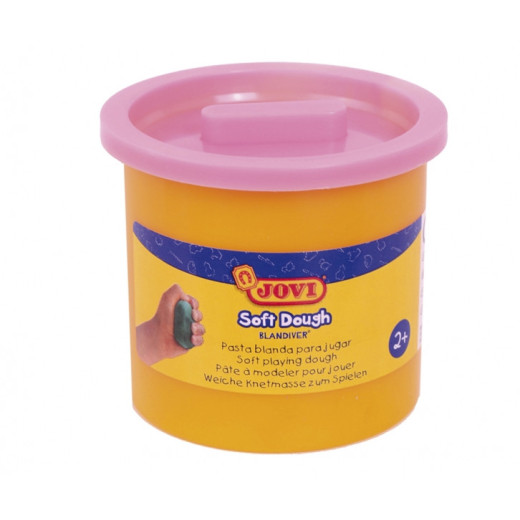 Jovi Soft Dough Blandiver Pack con 5 Botes de Pasta de Modelar 110gr - Blanda y Flexible - Facil de Amasar y Moldear - Ideal para Iniciacion al Modelaje - Color Rosa