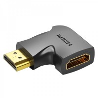 Vention Adaptador HDMI Macho a HDMI Hembra 4K 270º - Color Negro