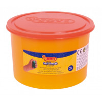 Jovi Soft Dough Blandiver Bote de Pasta de Modelaje 460gr - Blanda y Flexible - Facil de Amasar y Moldear - Ideal para Iniciacion al Modelaje - Color Naranja