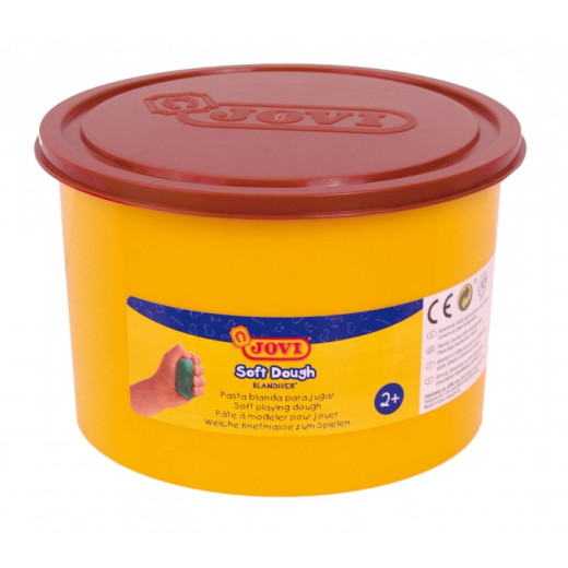 Jovi Soft Dough Blandiver Bote de Pasta de Modelaje 460gr - Blanda y Flexible - Facil de Amasar y Moldear - Ideal para Iniciacion al Modelaje - Color Marron