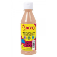 Jovi Tempera Paint Tempera Liquida 250ml - Base Agua - Lista para Usar - Alto Poder Cubriente - Secado Rapido - Excelente Fluidez - Adherencia en Multiples Superficies - Color Ocre