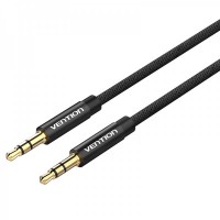 Vention Cable Estereo Jack Macho 3.5 a Jack Macho 3.5 - 0.5m - Color Negro