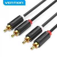 Vention Cable Estereo 2x RCA Macho a 2x RCA Macho - 2m - Color Negro