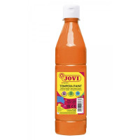 Jovi Tempera Paint Tempera Liquida 500ml - Base Agua - Lista para Usar - Alto Poder Cubriente - Secado Rapido - Excelente Fluidez - Adherencia en Multiples Superficies - Color Naranja