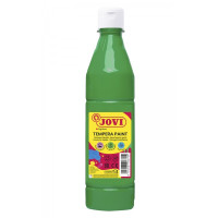 Jovi Tempera Paint Tempera Liquida 500ml - Base Agua - Lista para Usar - Alto Poder Cubriente - Secado Rapido - Excelente Fluidez - Adherencia en Multiples Superficies - Color Verde