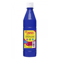Jovi Tempera Paint Tempera Liquida 500ml - Base Agua - Lista para Usar - Alto Poder Cubriente - Secado Rapido - Excelente Fluidez - Adherencia en Multiples Superficies - Color Azul Oscuro