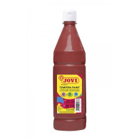 Jovi Tempera Paint Tempera Liquida 1000ml - Base Agua - Lista para Usar - Alto Poder Cubriente - Secado Rapido - Excelente Rendimiento - Facil Aplicacion - Color Marron