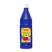 Jovi Tempera Paint Tempera Liquida 1000ml - Base Agua - Lista para Usar - Alto Poder Cubriente - Secado Rapido - Excelente Rendimiento - Facil Aplicacion - Color Azul Oscuro