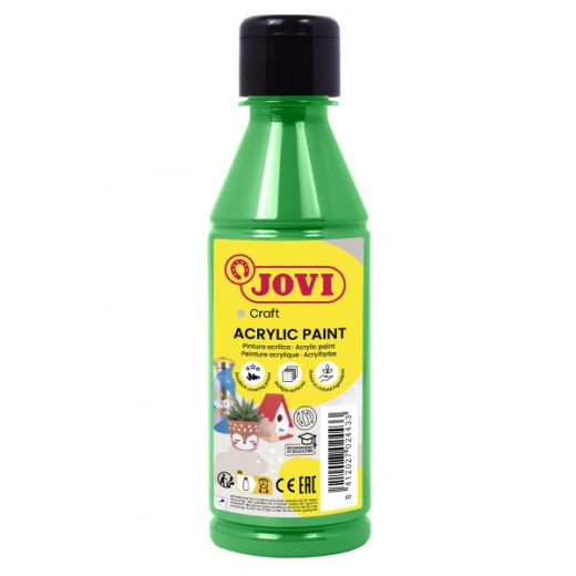 Jovi Jovidecor Acryl Pintura Acrilica - Acabado Satinado - Alto Poder Cubriente - Facil Aplicacion - Resistente al Agua y Jabon - Color Verde